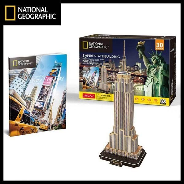 CUBICFUN NATIONAL GEOGRAPHIC EMPIRE STATE BUILDING NEW YORK (66 PIEZAS) - IRION Juguetería -  CUBICFUN NATIONAL GEOGRAPHIC EMPIRE STATE BUILDING NEW YORK (66 PIEZAS) - IRION Juguetería -